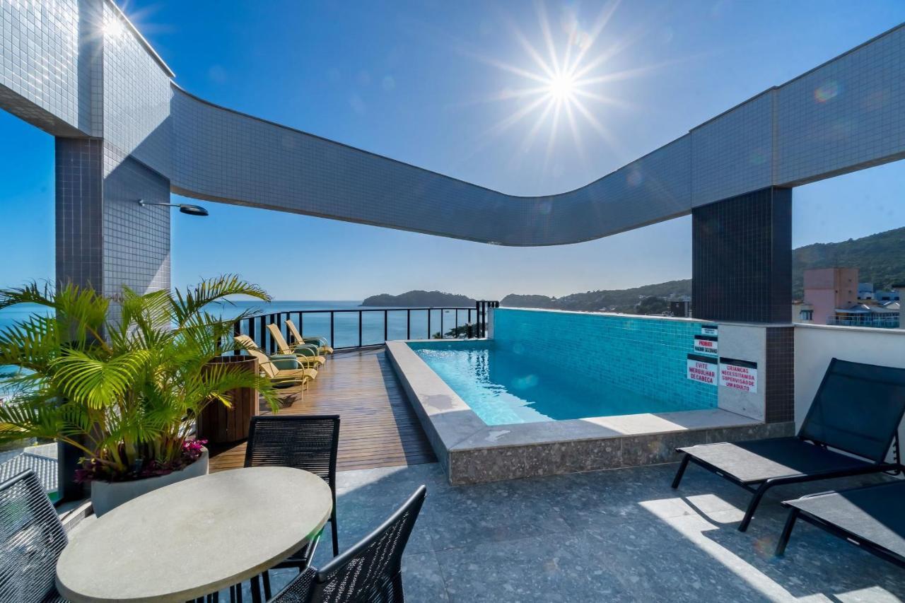 Confortavel Loft Com Vista Para O Mar - Condominio Com Piscina Bombinhas Exterior photo