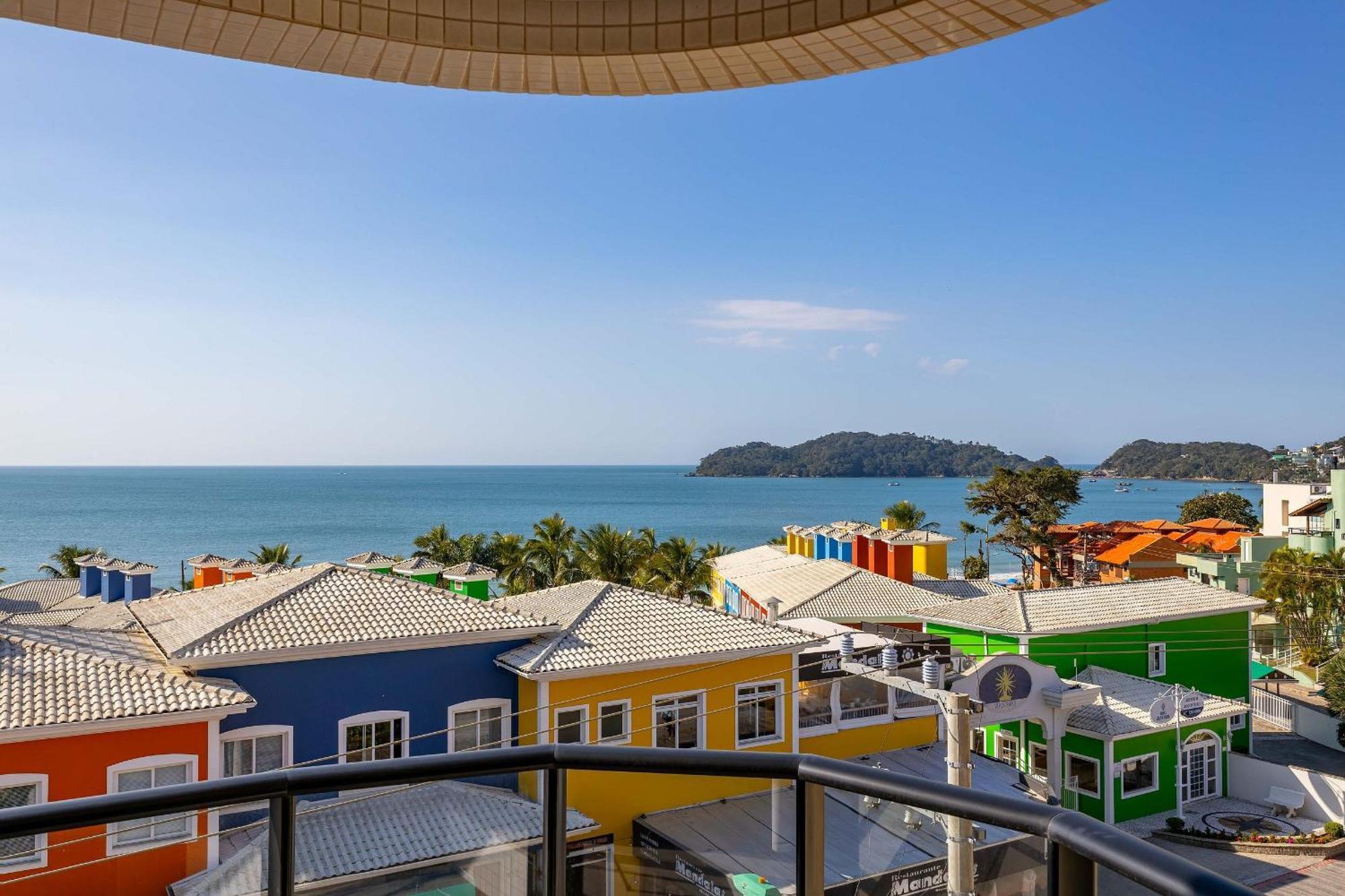 Confortavel Loft Com Vista Para O Mar - Condominio Com Piscina Bombinhas Exterior photo